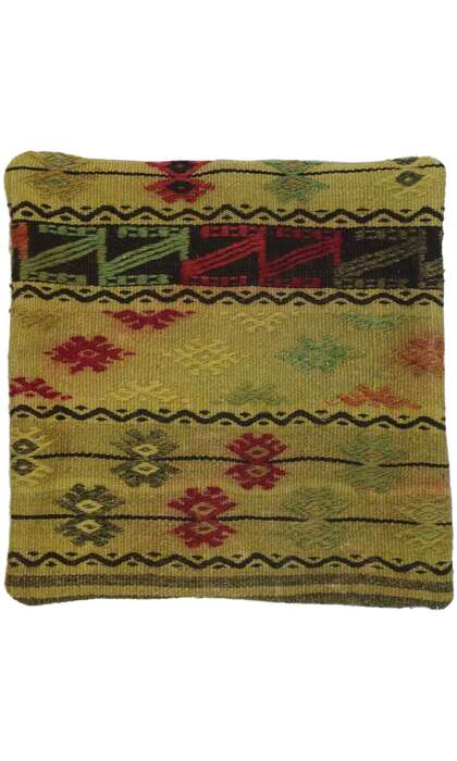 1 x 1 Vintage Turkish Kilim Rug Pillow Cover 53635