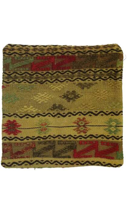 1 x 1 Vintage Turkish Kilim Rug Pillow Cover 53638