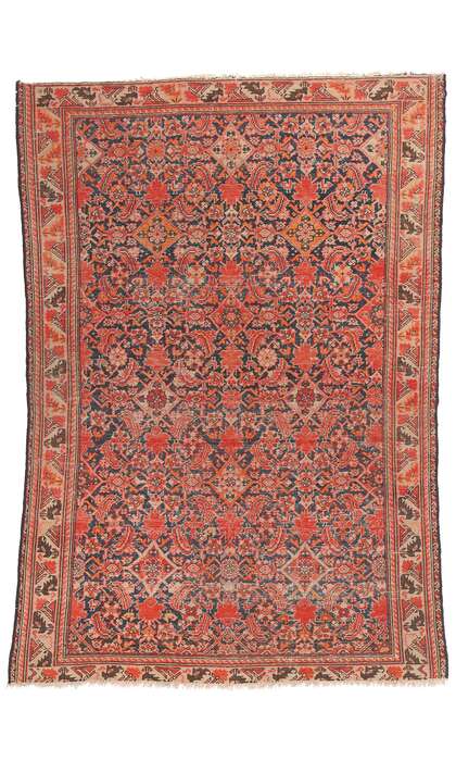 4 x 6 Distressed Antique Persian Malayer Rug 78970