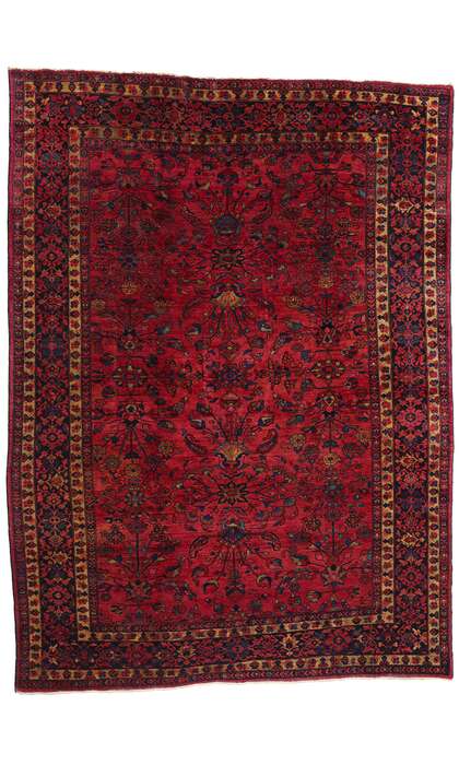 9 x 12 Antique Persian Mahal Rug 78982