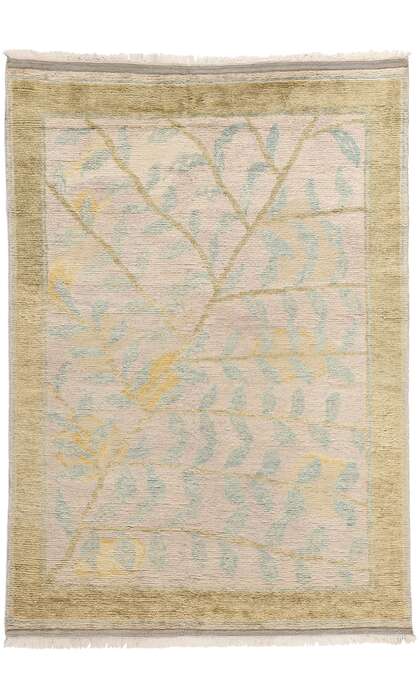 6 x 9 Modern Biophilic Moroccan Rug 31290