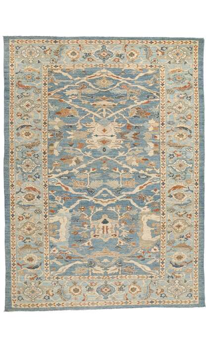 9 x 12 Turkish Blue Sultanabad Rug 60900