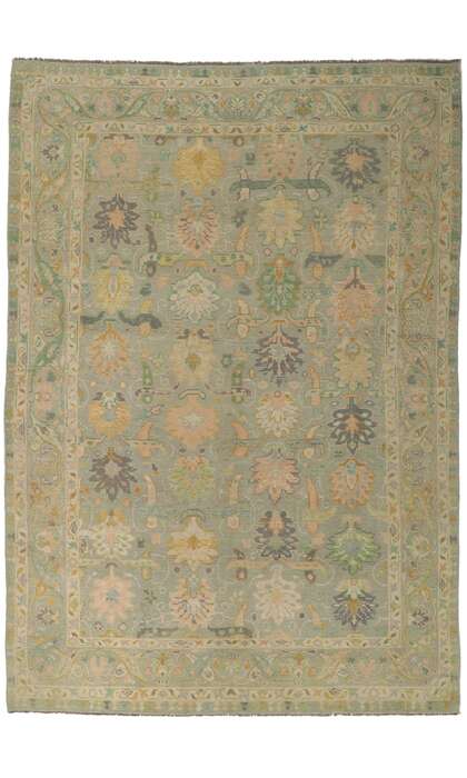 9 x 13 Colorful Oushak Rug 80733