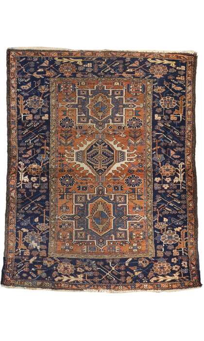 5 x 6 Antique Persian Karaja Heriz Rug 72988