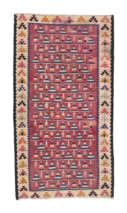 3 x 5 Antique Persian Shahsavan Kilim Rug 78940