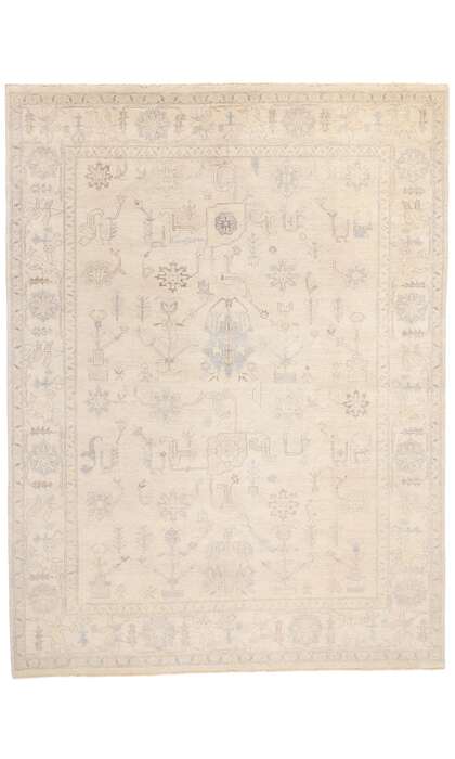 9 x 12 Vintage-Inspired Oushak Rug 30200