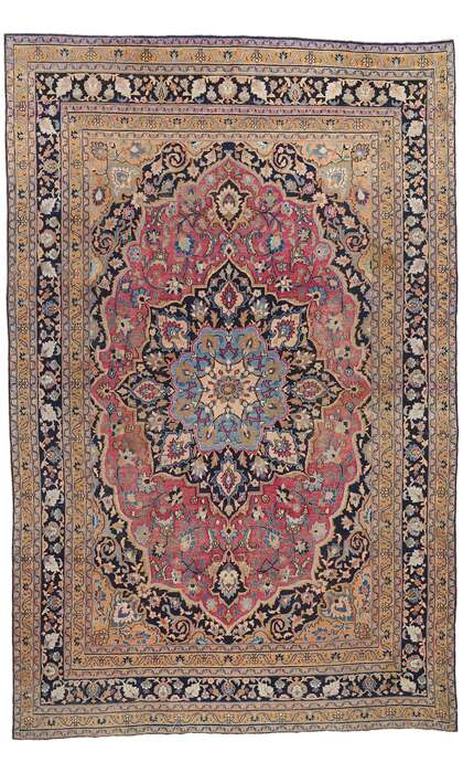 10 x 16 Distressed Antique Persian Khorassan Rug 79002