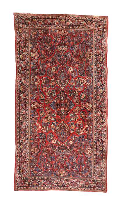 6 x 12 Antique Persian Sarouk Rug 79019