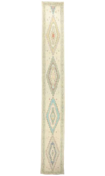 3 x 23 Extra-Long Turkish Oushak Rug Runner 53959