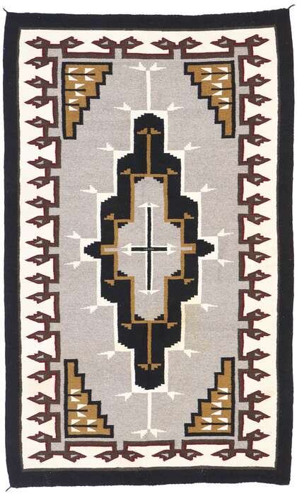 5 x 7 Vintage Klagetoh Navajo Rug 77770