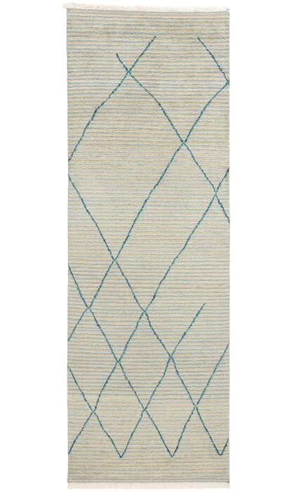 4 x 12 Serene Strands Modern Moroccan Rug Runner 31311