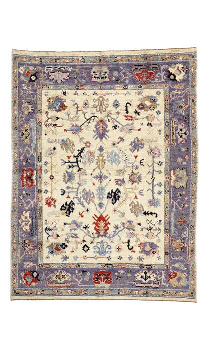 9 x 12 Modern Oushak Rug 80405