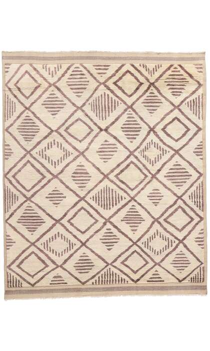 8 x 10 Organic Modern Desert Lattice Moroccan Rug 31192