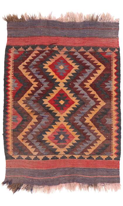 2 x 3 Antique Maimana Afghan Kilim Rug 79069