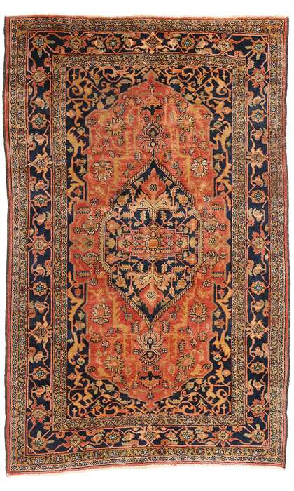 5 x 8 Vintage Persian Heriz Rug 79085