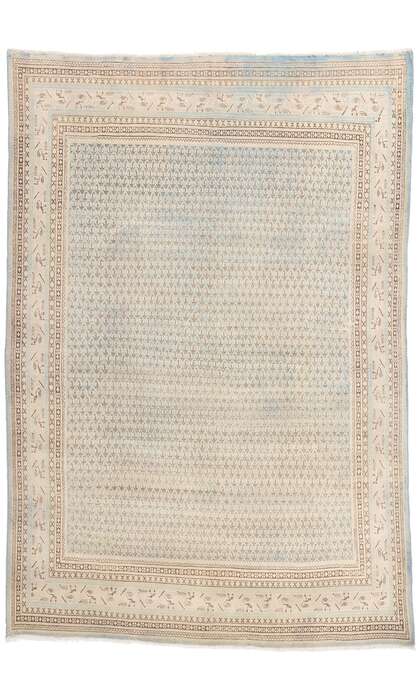 7 x 10 Distressed Vintage Persian Ardabil Rug 61309