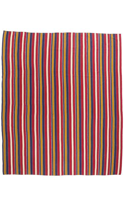 11 x 13 Vintage Striped Persian Kilim Rug 61303