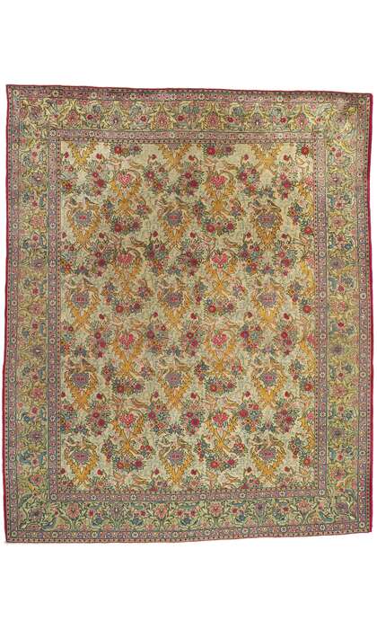 10 x 12 Vintage Persian Tabriz Rug 61126