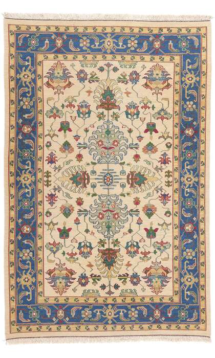 6 x 9 Vintage Chinese Soumak Rug 79140