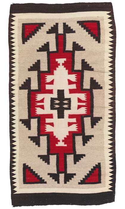 3 x 5 Antique Ganado Navajo Rug 79136