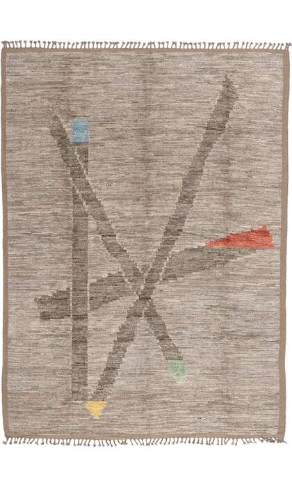 9 x 12 Modern Dynamic Intersection Moroccan Rug 81152