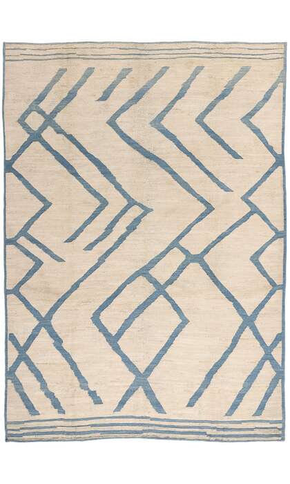 9 x 12 Modern Abstract Flow Moroccan Rug 81165