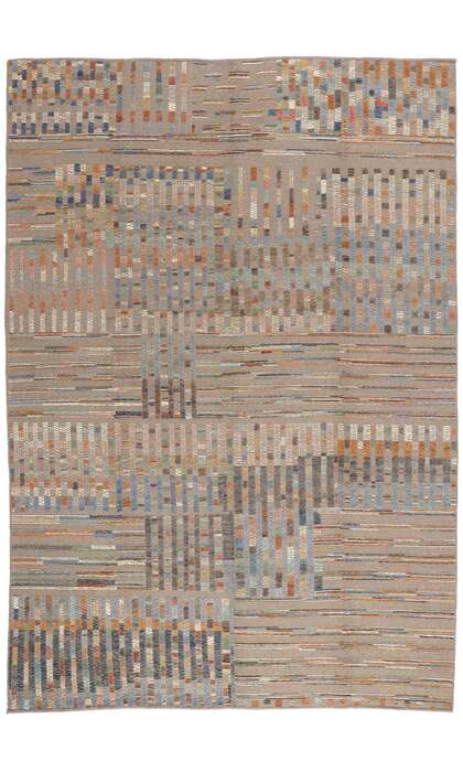 10 x 14 Modern Mosaic High-Low Textured Rug 81157