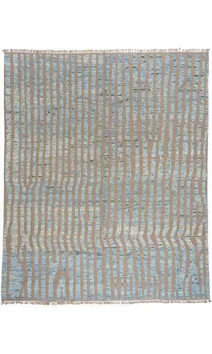 12 x 15 Modern Sculpted Waves Moroccan Rug 81154