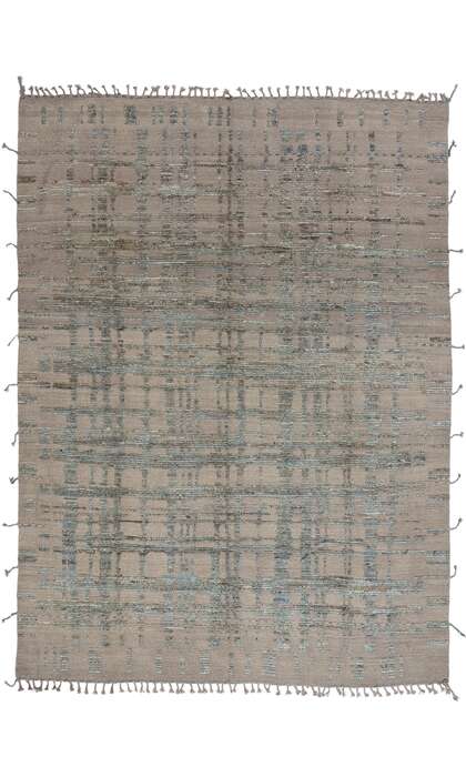 9 x 12 Organic Modern Brutalist Moroccan Rug 81149