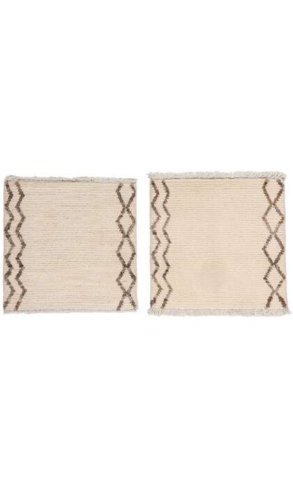 2 x 2 Organic Modern Moroccan Rug 81139 Matching Pair