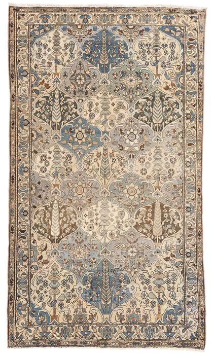 5 x 9 Distressed Antique Persian Bakhtiari Rug 61382