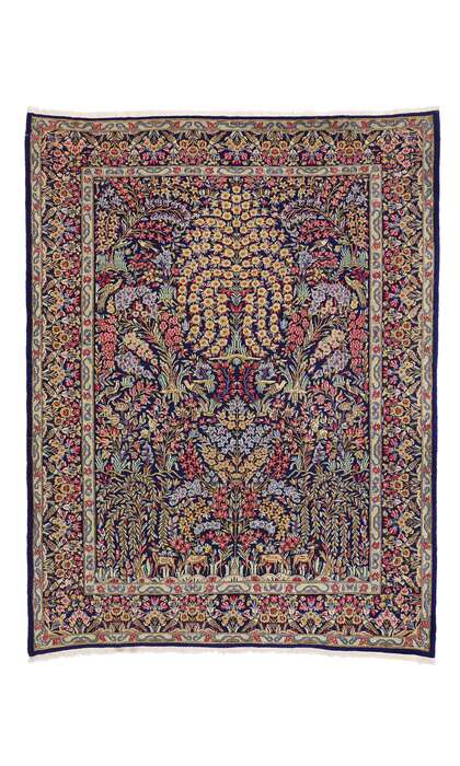 7 x 9 Vintage Persian Kerman Rug 76184