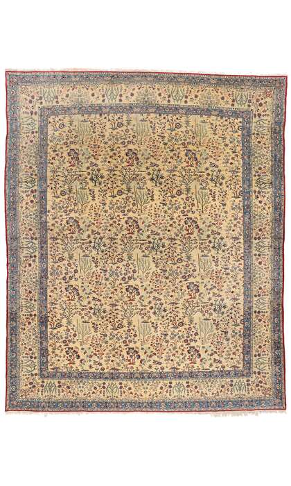 10 x 13 Vintage Persian Nain Rug 79126