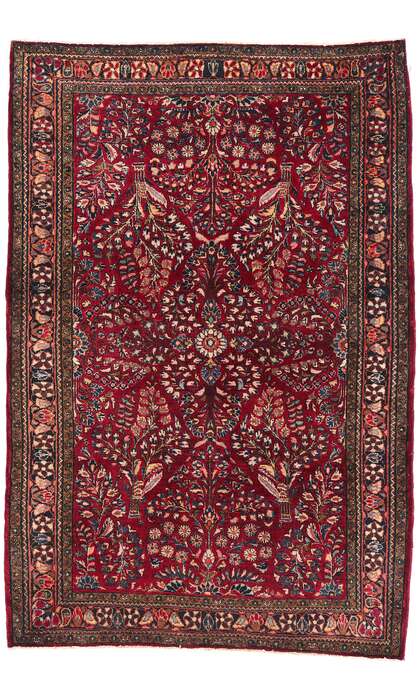 3 x 5 Antique Persian Sarouk Rug 79153