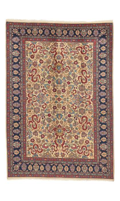 8 x 11 Vintage Romanian Isfahan Rug 74660