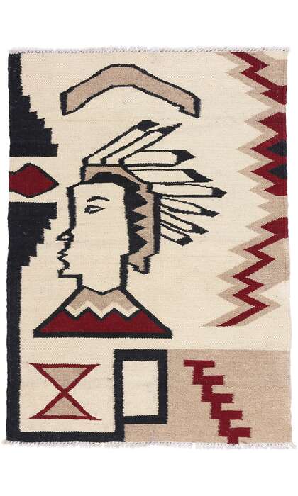 2 x 3 Southwest Modern Navajo-Style Kilim Rug 81131