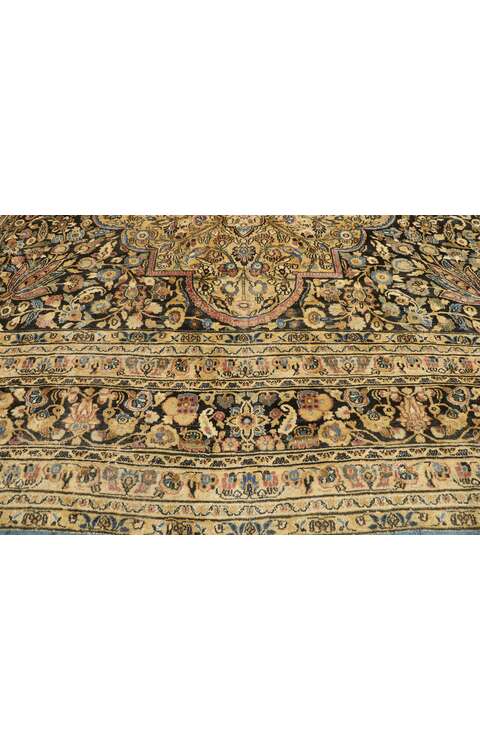 13 x 18 Antique Persian Mashhad Palace Rug 74000