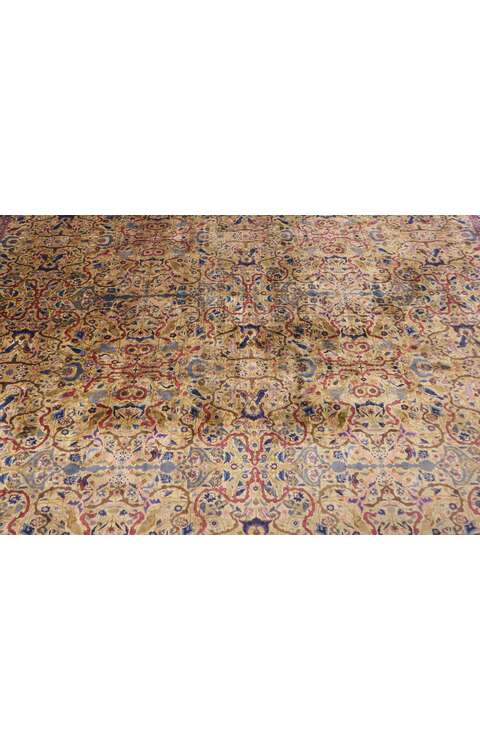 23 x 24 Antique Indian Agra Rug 76918